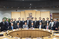 CUHK representatives take group photo with delegation from Shenzhen